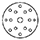 Ø 150 (15 perforations)